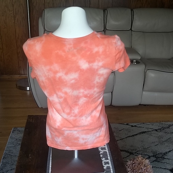orange tie dye tee shirt - Picture 2 of 2